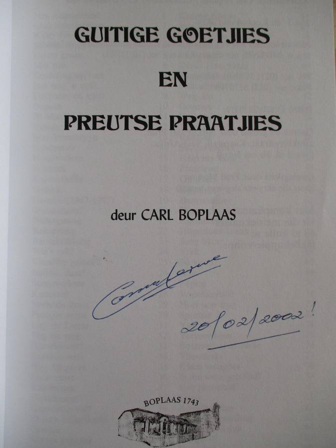 Guitige Goetjies en Preutse Praatjies - Carl Boplaas