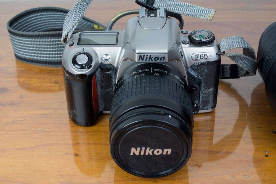 Nikon F65 35mm Film SLR Camera with Two Zoom Lenses