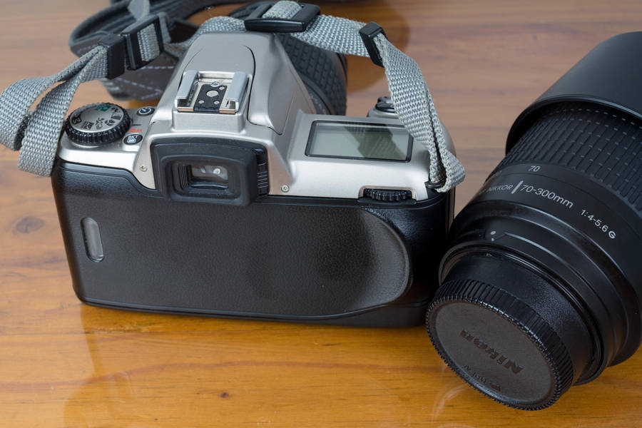 Nikon F65 35mm Film SLR Camera with Two Zoom Lenses