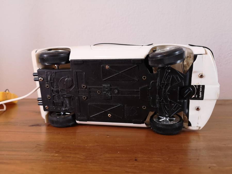 Vintage scale model BMW E25 Turbo remote control car