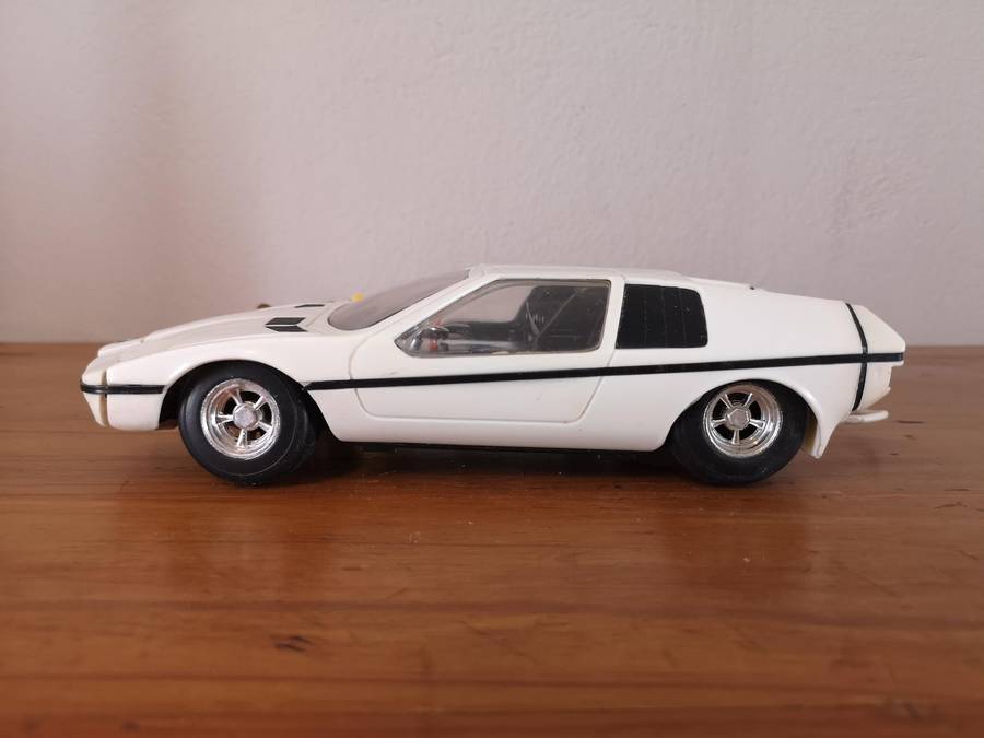 Vintage scale model BMW E25 Turbo remote control car