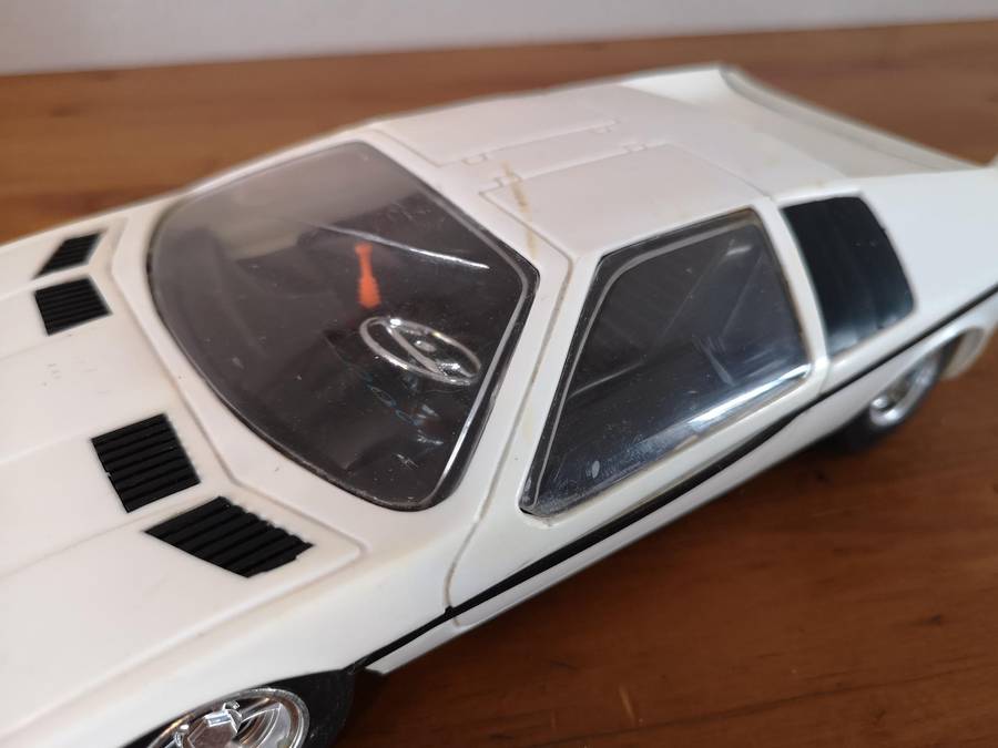 Vintage scale model BMW E25 Turbo remote control car