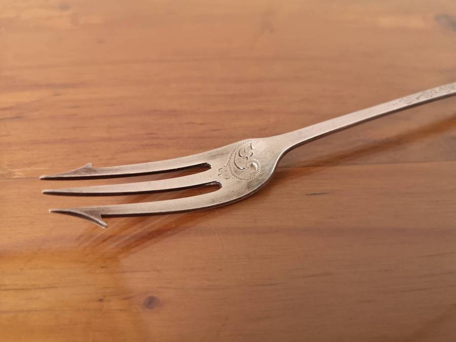 Vintage Sterling Silver Pickle fork