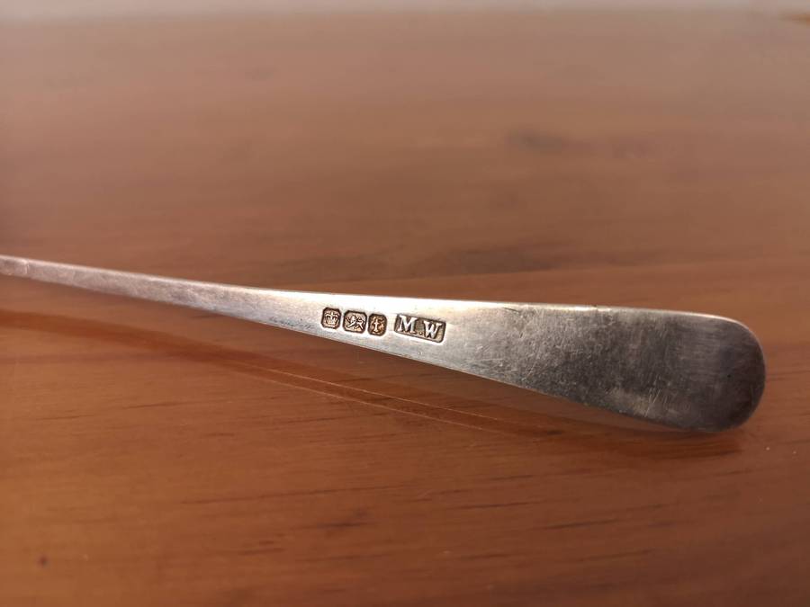 Vintage Sterling Silver Pickle fork