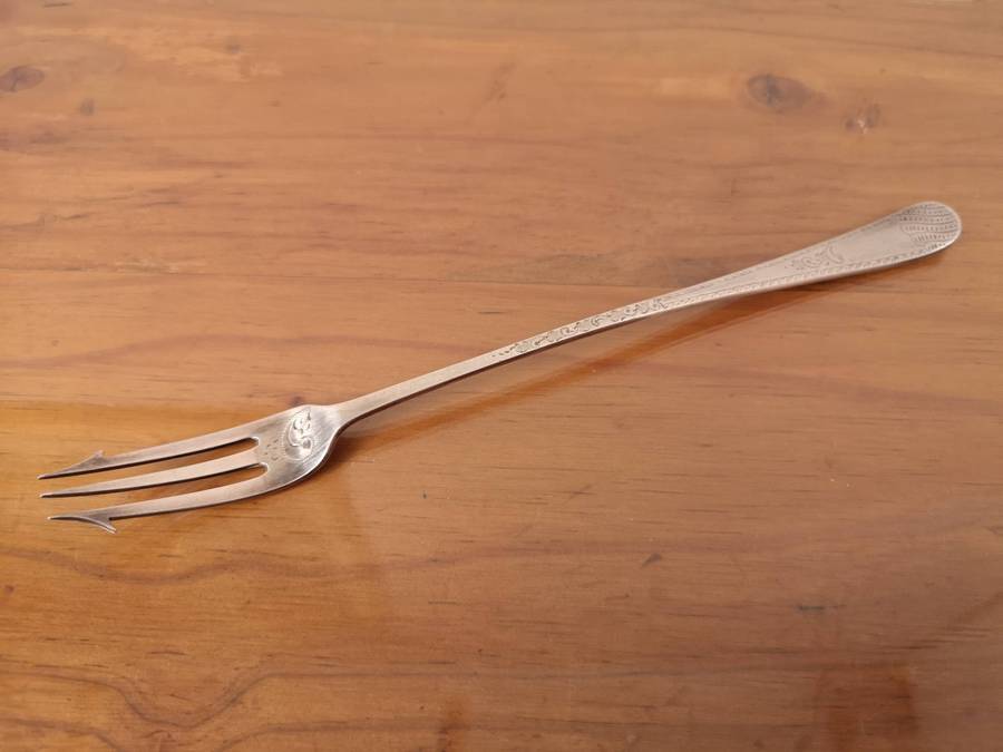 Vintage Sterling Silver Pickle fork