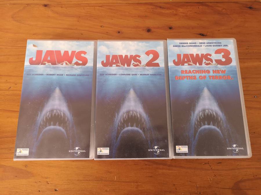 Jaws trilogy VHS set
