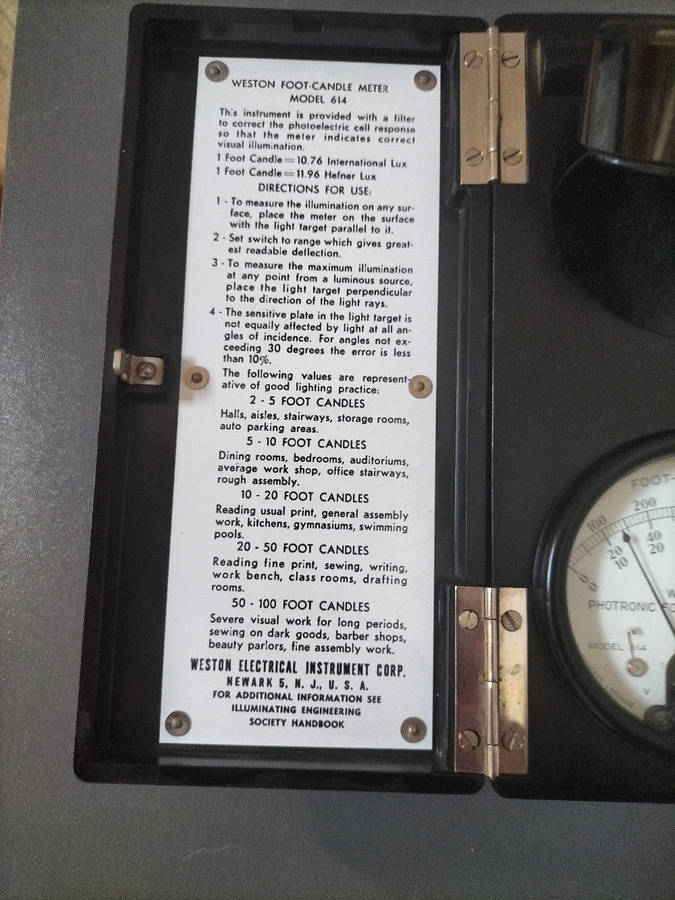 Weston Foot-candle Meter 614