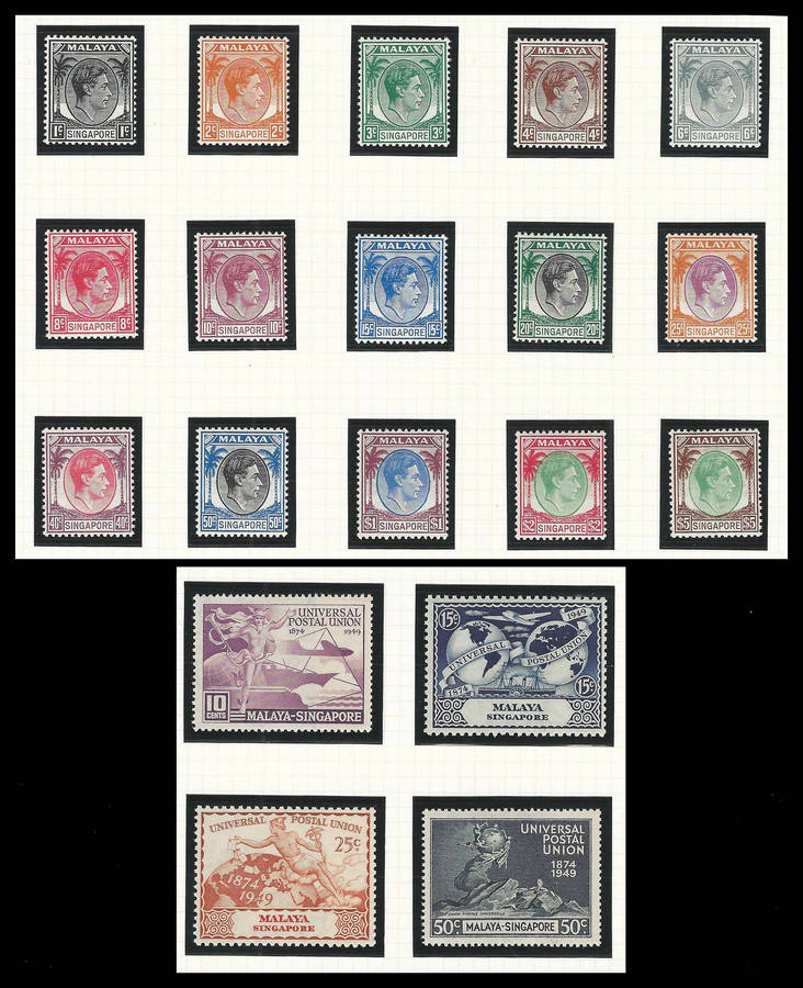 Singapore. King George VI.  Cat.value R5 000-00.