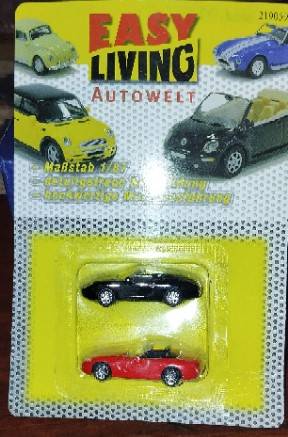 Easy Living/High Speed 2 Sports Car Set - Porsche 911 & Dodge Viper - 1/87 Scale