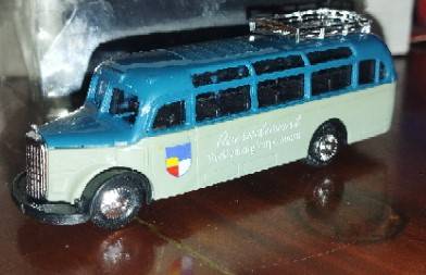 Praliné Mercedes Benz O3500 Short Bus - Reisendienst Mechlenberg-Vorpommern - 1/87 Scale