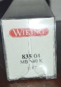 Wiking Mercedes Benz 540K - 1/87 Scale