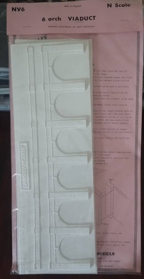 Langley Miniature Models 6 Arch Viaduct Kit - N Scale