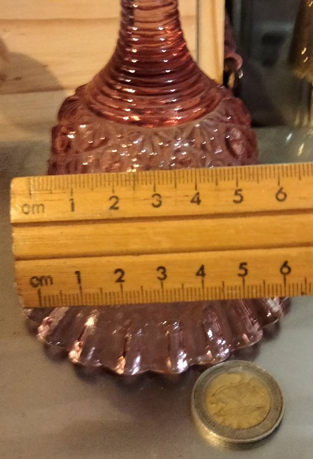 Fenton Glass Bell-Vintage Button+daisy Ribbed handle ruffled+Clanger LOOK at my BUY NOW-NO WATING