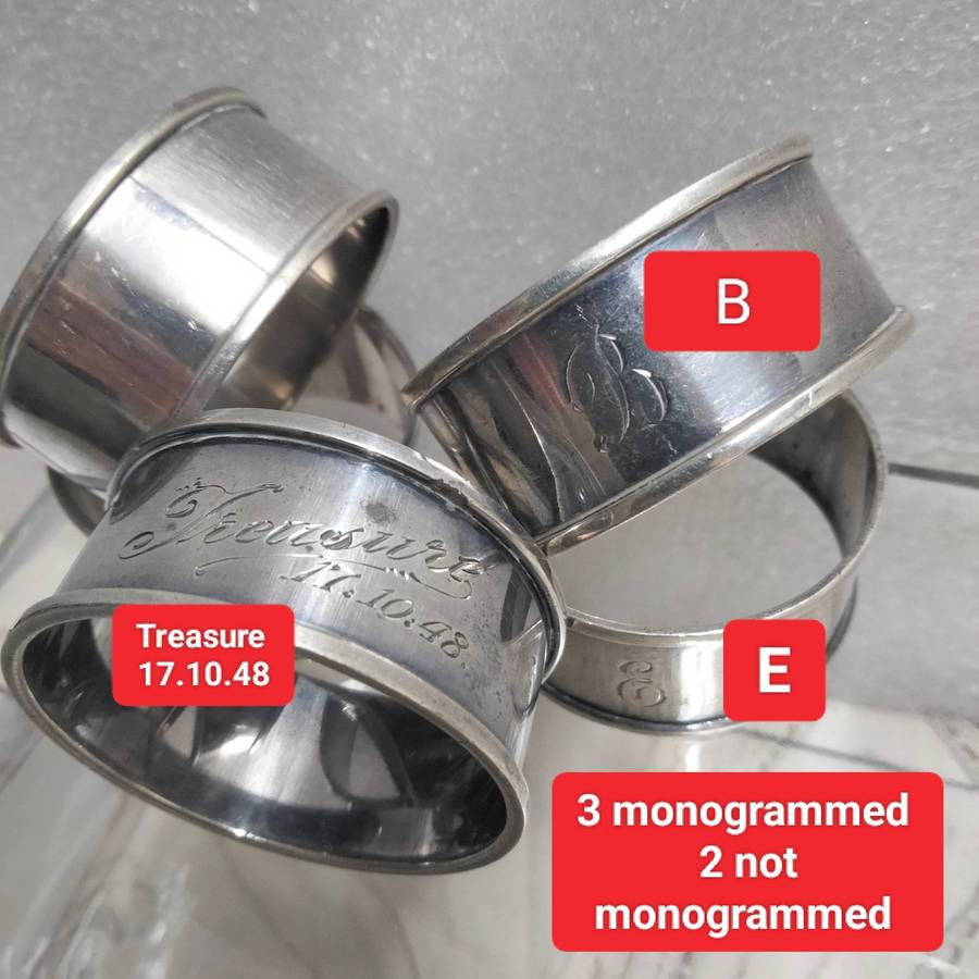 5 Dick King STERLING SILVER Hallmark 3 monogrammed W.88 grams LOOK At My BUY NOW LISTINGS NO WAITING