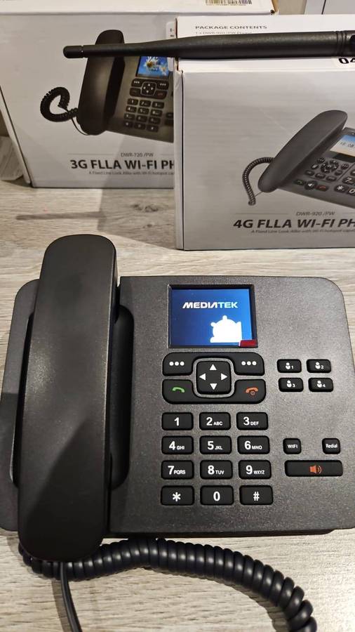 4x D-Link FLLA Desk Cellular Phones | Android / Wi-fi Hotspot Built in / FM Radio | (SOLD-AS-IS)