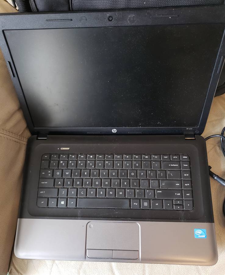 HP 650 Notebook 15.6-inch Laptop - Black-for repair or spares