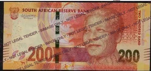Special circulation Young Mandela R200 note 1918-2018