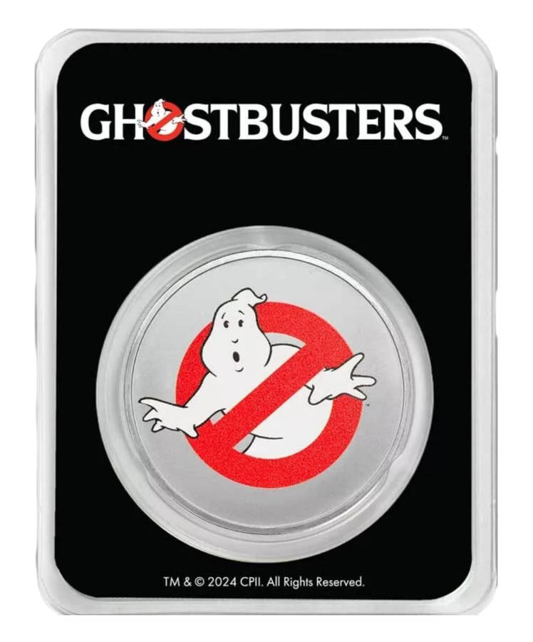 Ghostbusters® 40th Anniversary Colourised 1oz Silver $2 Niue 2024.