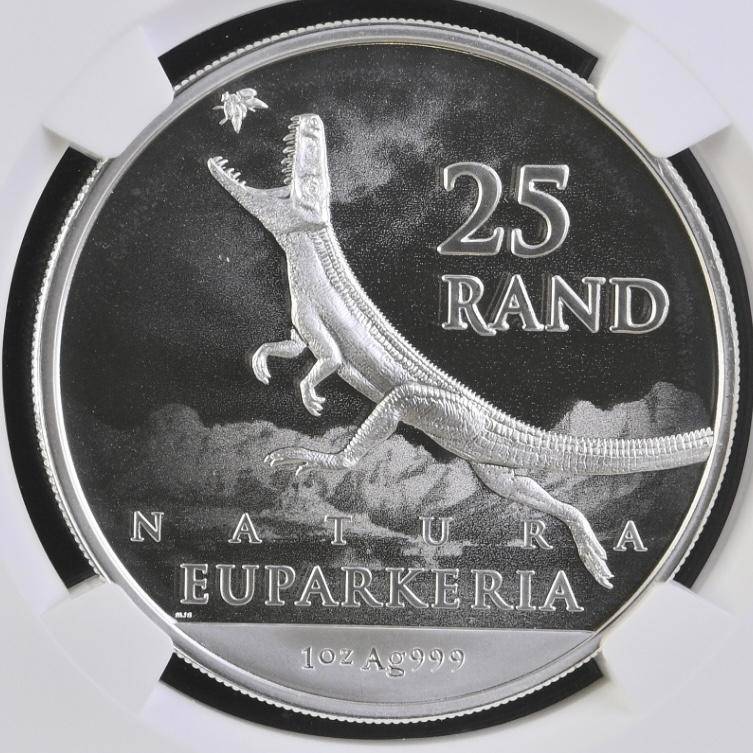 RSA: Silver R25 (1oz) Dinosaurs 2019 MS 69 NGC.