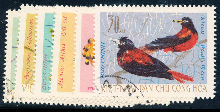 Vietnam - 1966 - Birds - set of 6 fine used . SG N453-458 .