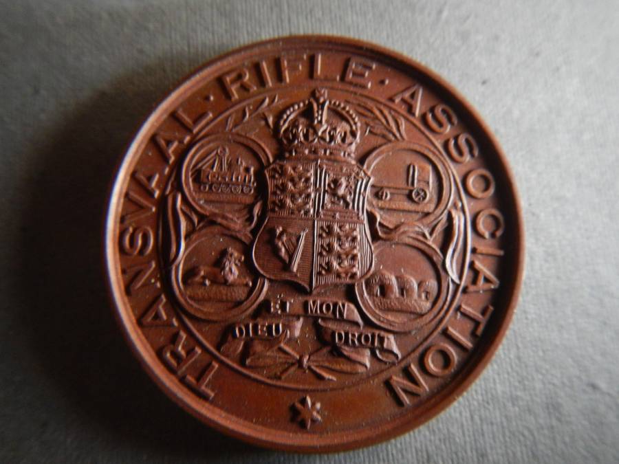 Transvaal rifle association medallion boxed