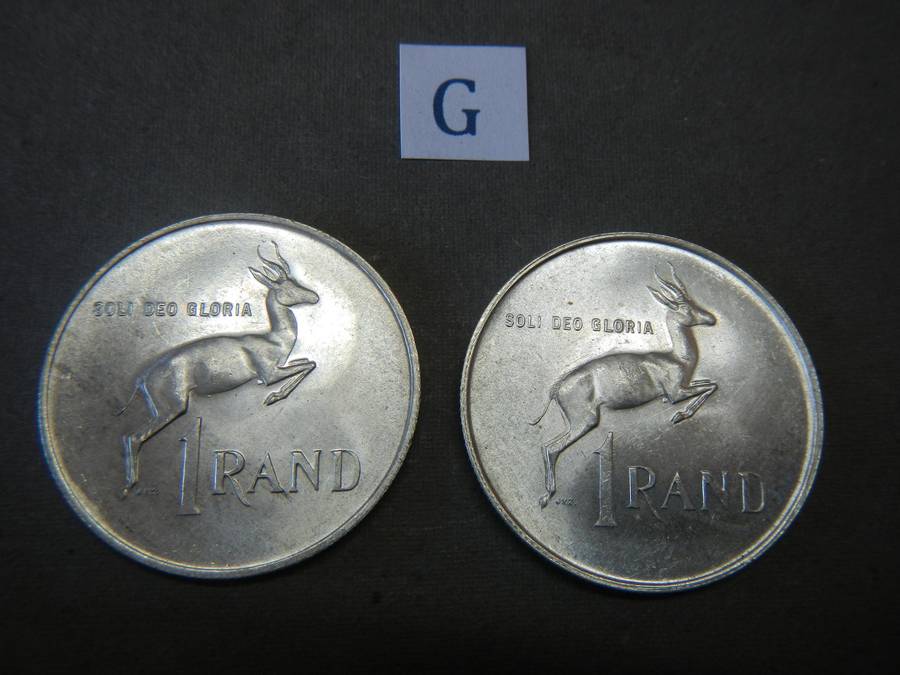 South Africa Silver R1 set 1967 English & Afrikaans