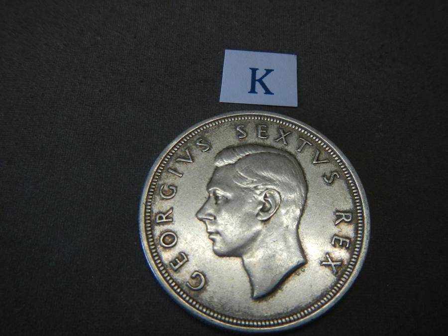 1949 SILVER 5 SHILLING COIN - UNION OF SOUTH AFRICA