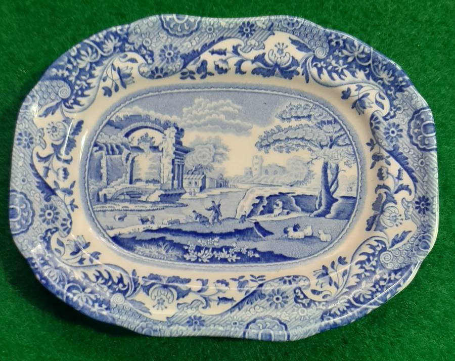 THREE SPODE MINIATURE PLATES
