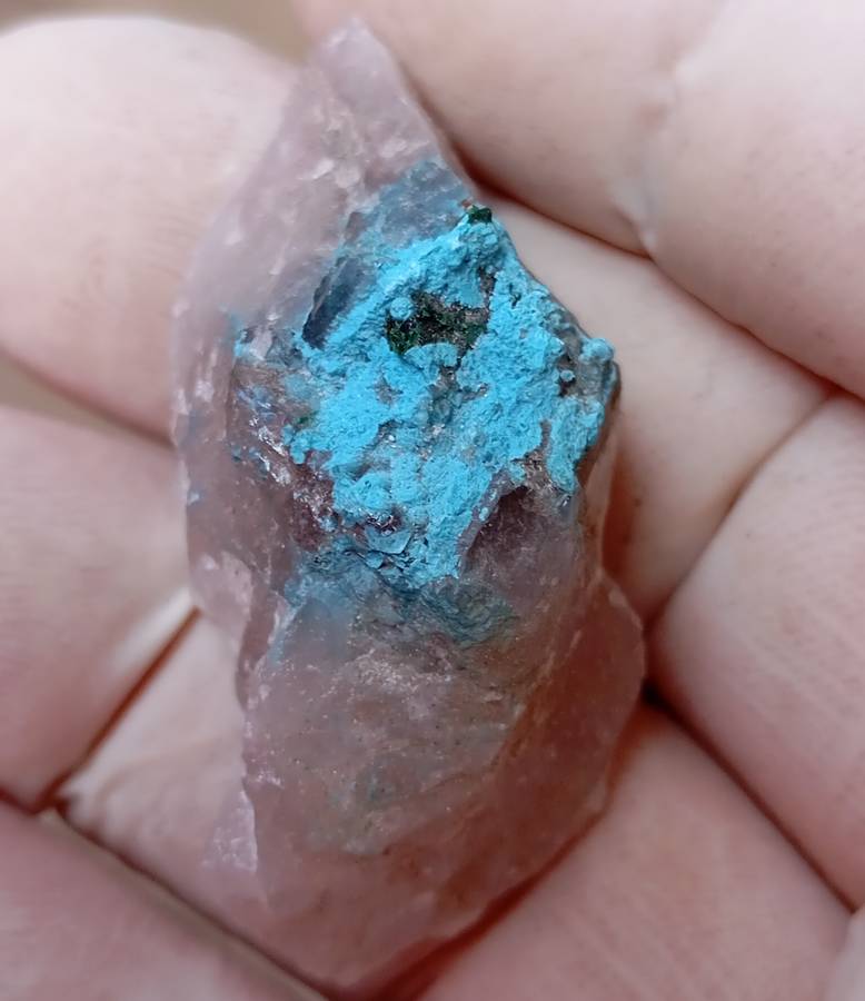 Shattuckite malachite quartz - Kaokoveld Plateau Namibia