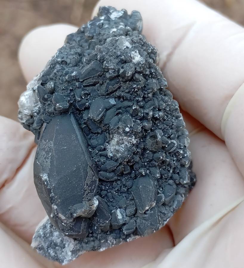 Pyrite and calcite - Tenke Fungurume mine DRC Congo