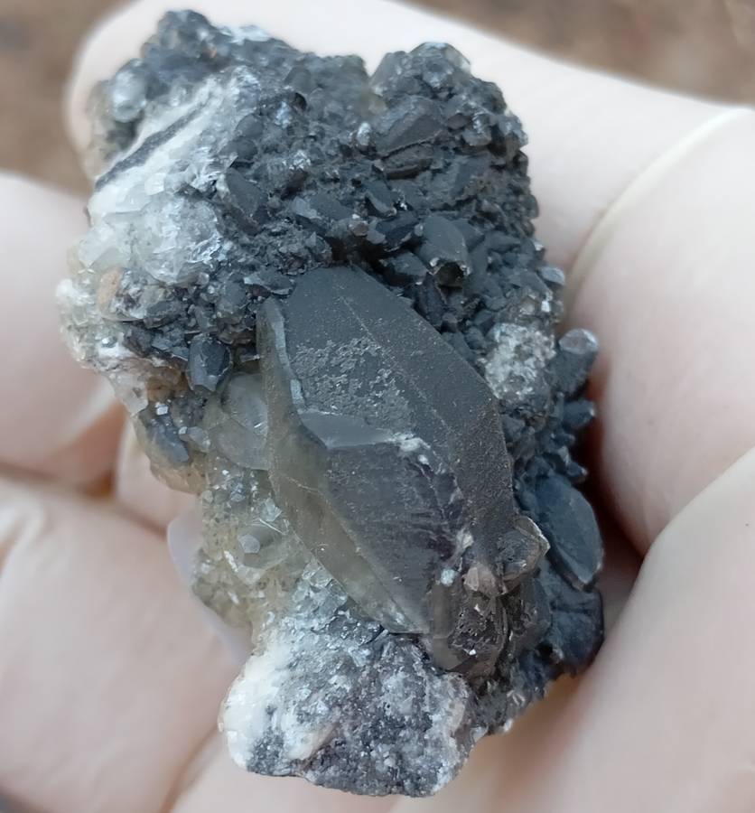 Pyrite and calcite - Tenke Fungurume mine DRC Congo