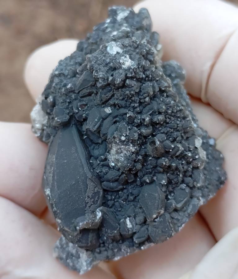 Pyrite and calcite - Tenke Fungurume mine DRC Congo