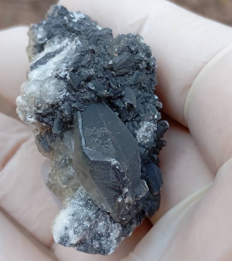 Pyrite and calcite - Tenke Fungurume mine DRC Congo