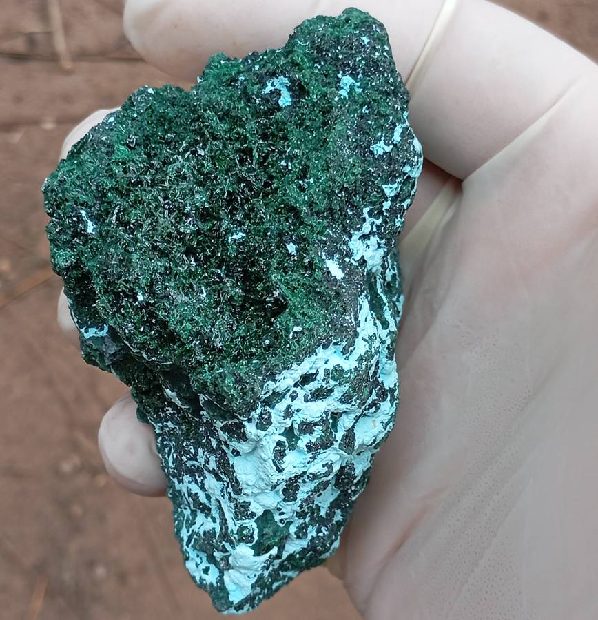 Malachite chrysocolla - Mashamba West mine DRC Congo