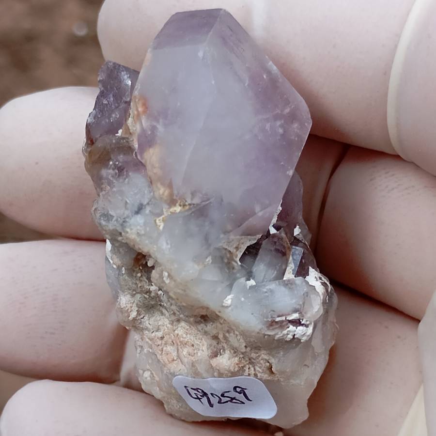 Hematite in quartz - Orange River N Cape South Africa