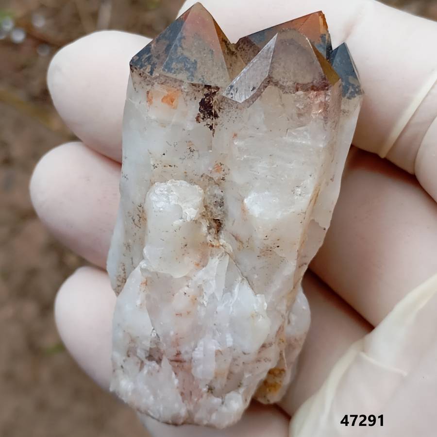Hematite in quartz - Orange River N Cape South Africa