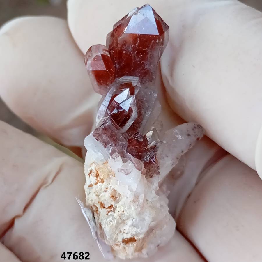 Hematite in quartz - Orange River N Cape South Africa