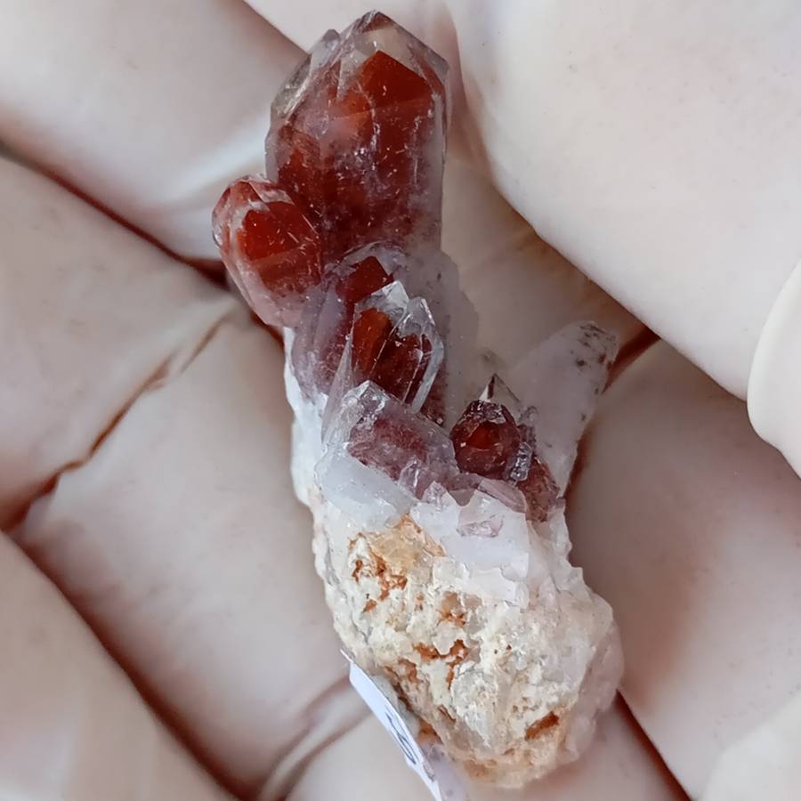 Hematite in quartz - Orange River N Cape South Africa