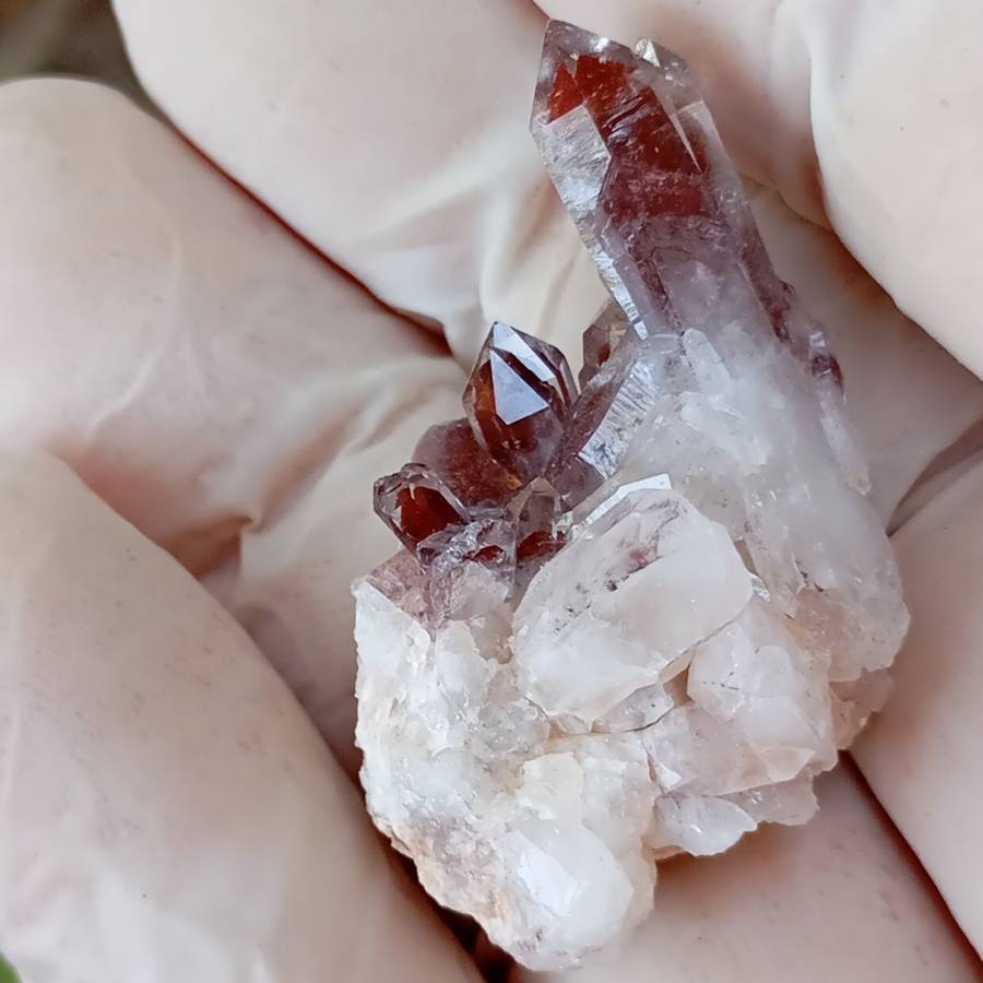 Hematite in quartz - Orange River N Cape South Africa