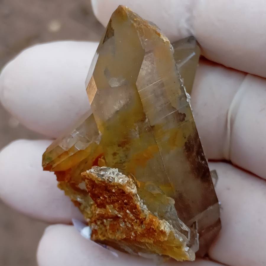 Hematite quartz - Orange River Steinkopf N Cape South Africa
