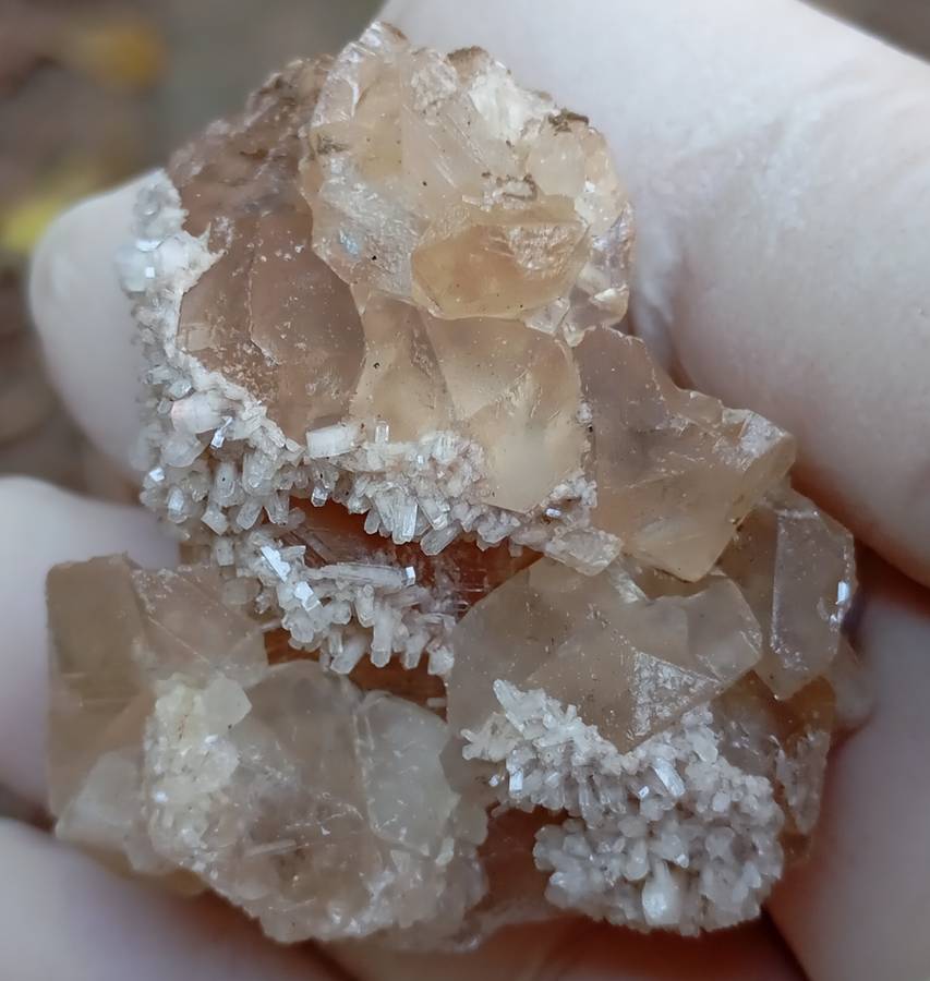 Apophyllite calcite - Poonah mining district India