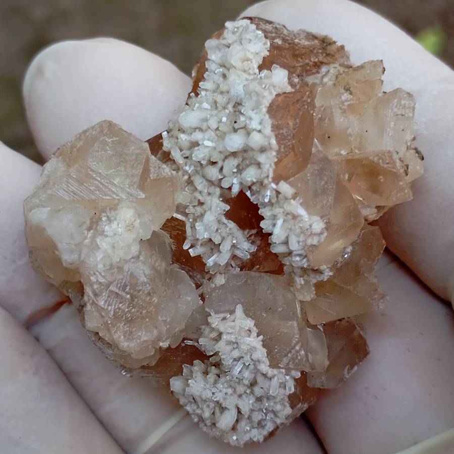 Apophyllite calcite - Poonah mining district India