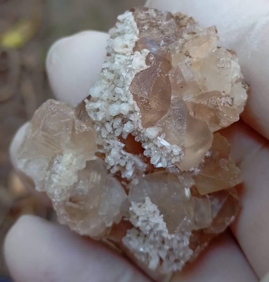 Apophyllite calcite - Poonah mining district India