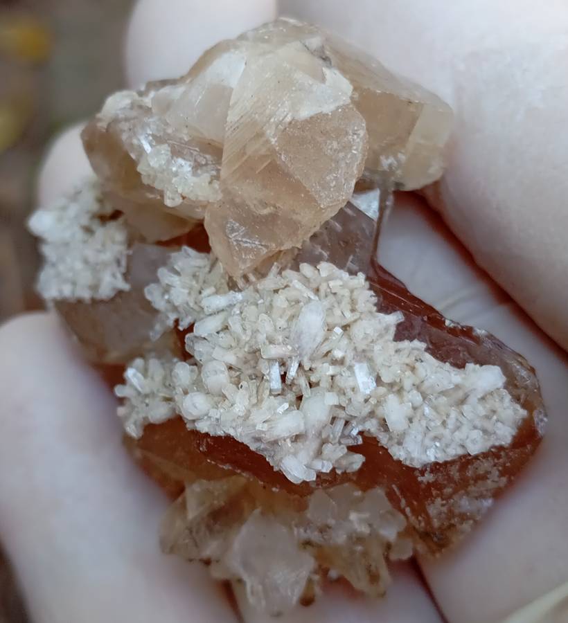 Apophyllite calcite - Poonah mining district India