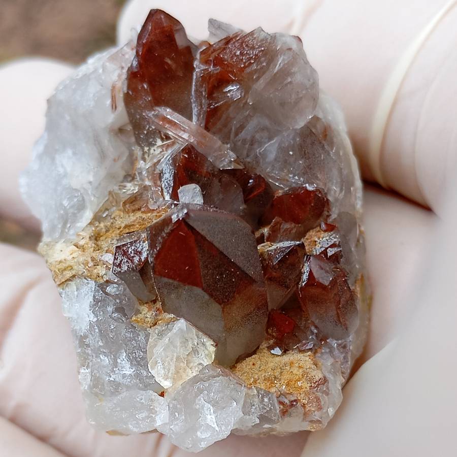 Hematite quartz - Orange River Steinkopf N Cape South Africa