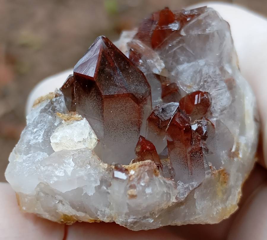 Hematite quartz - Orange River Steinkopf N Cape South Africa