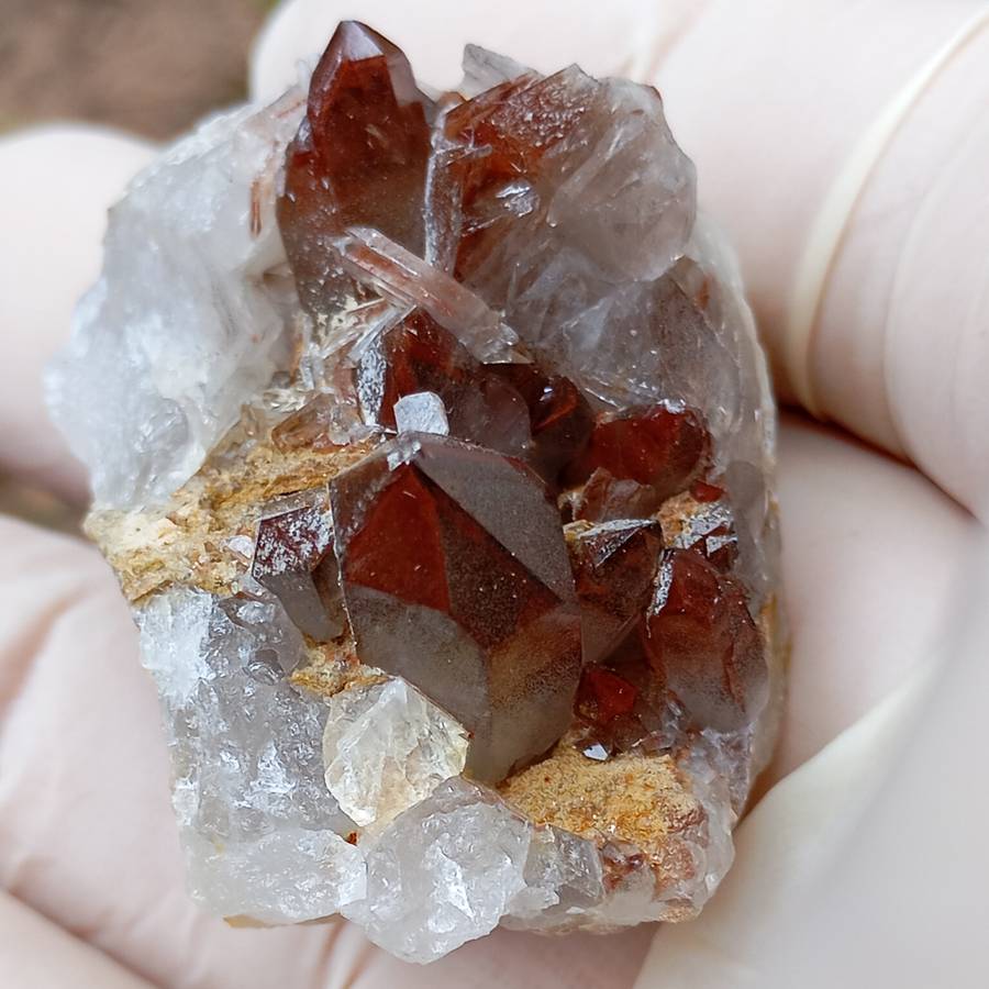 Hematite quartz - Orange River Steinkopf N Cape South Africa