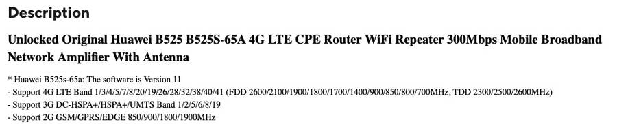 HUAWEI WiFi ROUTER - TAKES SIM