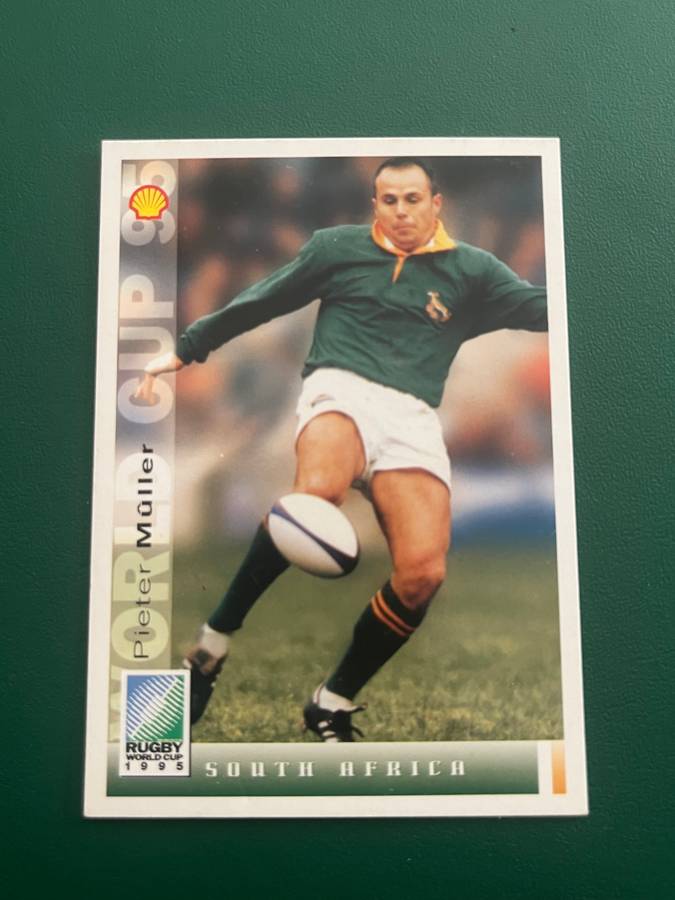 Rugby Card - *SIGNED* Pieter Muller 1995 Sports Deck Rugby Card