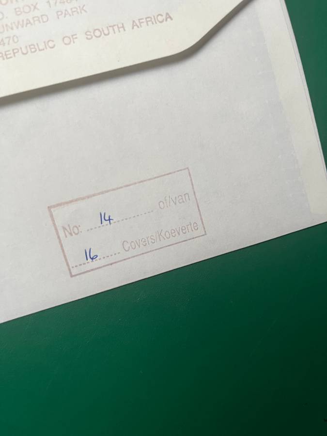 Rugby - *SIGNED* FDC/First Day Cover South-Africa vs Ireland 20/06/1998 (Second Test)